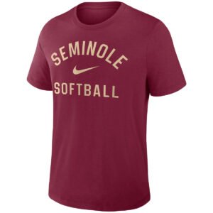 Nike Men's Seminole Softball Dugout Early Work Short Sleeve Tri-Blend T-shirt - Garnet