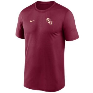 Nike Men's Stacked FSU Legend Short Sleeve Performance T-shirt - Garnet