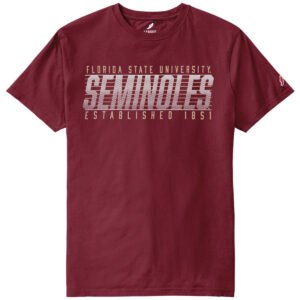League Men's Florida State University Seminoles Short Sleeve T-shirt - Garnet