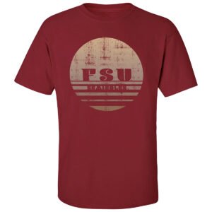 MV Men's FSU Seminoles Retro Design Short Sleeve T-shirt - Garnet