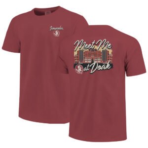 Image One Comfort Colors Meet Me at Doak Design Short Sleeve T-shirt - Brick