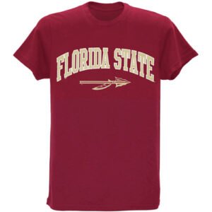 Ragz Adult/Unisex Florida State Spear Value Priced Short Sleeve T-shirt - Garnet