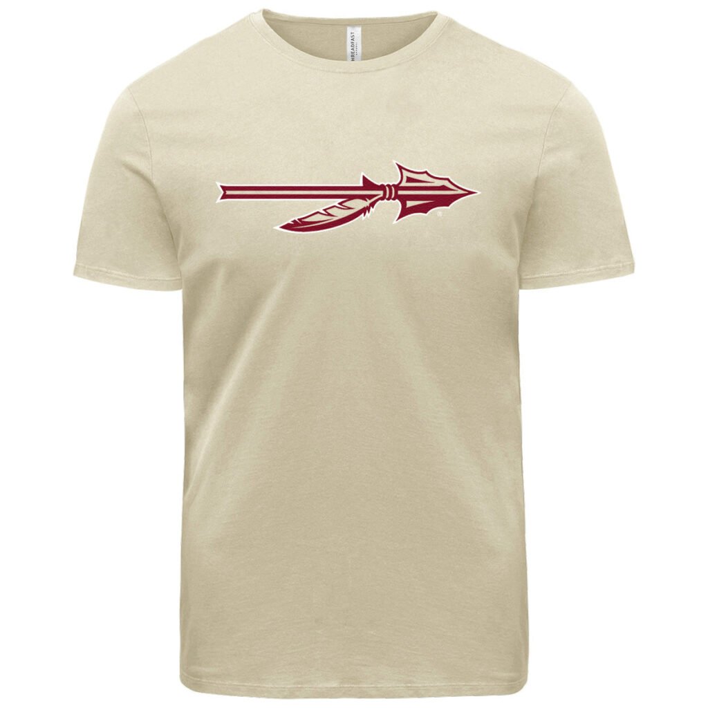 Ragz Adult/Unisex Spear Logo Short Sleeve T-shirt - Sand