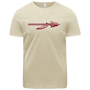Ragz Adult/Unisex Spear Logo Short Sleeve T-shirt - Sand