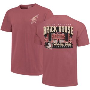 Image One Comfort Colors Florida State Brick House Design Short Sleeve T-shirt - Brick