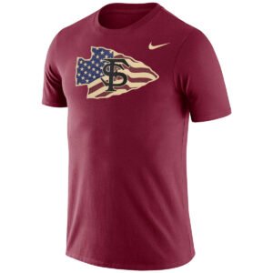 Nike Men's Veteran's Alliance Arrowhead Short Sleeve T-shirt - Garnet