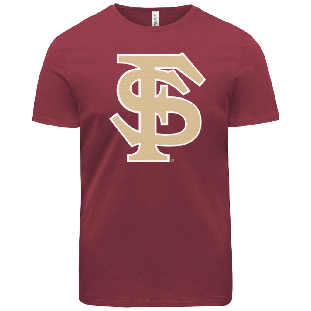 Ragz Adult/Unisex Interlocking FS Short Sleeve T-shirt - Garnet