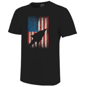 Image One Comfort Colors American Flag Arrowhead Design Short Sleeve T-shirt - Black