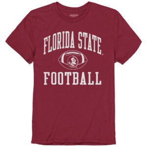 Blue 84 Men's Florida State Football Design Short Sleeve T-shirt - Garnet
